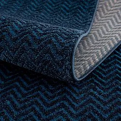 Hoogpolig vloerkleed - Pandora (blauw)
