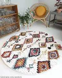 Ronde vloerkleden - Sezze (beige/multi)