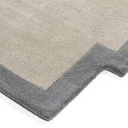 Wollen-vloerkleed - Agra Hand Tufted Wool Premium (grijs)