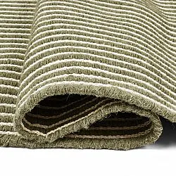 Wollen-vloerkleed - Arbil (groen/wit)