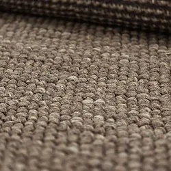 Rond vloerkleed - Avafors Wool Bubble (bruin/beige)