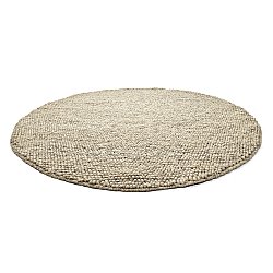 Rond vloerkleed - Avafors Wool Bubble (grijs/beige)