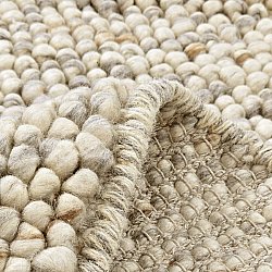 Rond vloerkleed - Avafors Wool Bubble (grijs/beige)