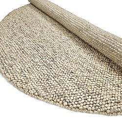 Rond vloerkleed - Avafors Wool Bubble (grijs/beige)