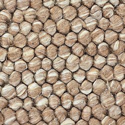 Wollen-vloerkleed - Avafors Wool Bubble (lichtbruin/wit)