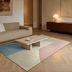 Wollen-vloerkleed - Aveiro (roze/multi)