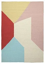 Wollen-vloerkleed - Aveiro (roze/multi)