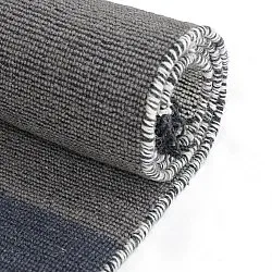Wollen-vloerkleed - Chaves (blauw/grijs/wit)