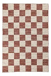 Wollen-vloerkleed - Dundee (rood/wit)
