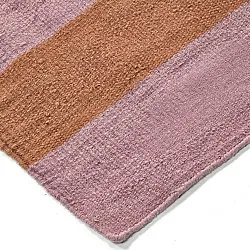 Wollen-vloerkleed - Garine (oranje/roze)