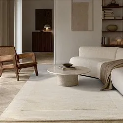 Wollen-vloerkleed - Gaya Hand Tufted Wool Premium (crème/wit)