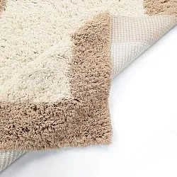 Wollen-vloerkleed - Khenifra Handknot Wool Premium (crème/beige)