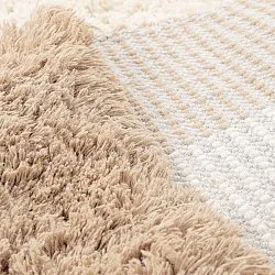 Wollen-vloerkleed - Khenifra Handknot Wool Premium (crème/beige)
