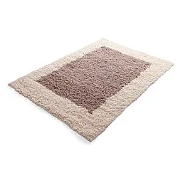Wollen-vloerkleed - Khenifra Handknot Wool Premium (taupe/crème)