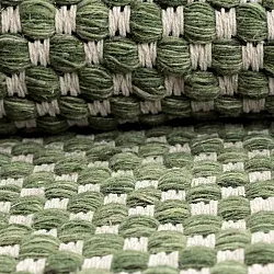 Rond vloerkleed - Ovelia (groen/wit)