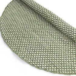 Rond vloerkleed - Ovelia (groen/wit)