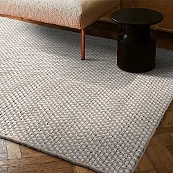 Wollen-vloerkleed - Ovelia (taupe/wit)