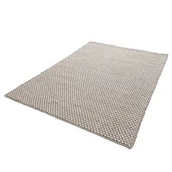Wollen-vloerkleed - Ovelia (taupe/wit)