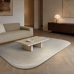 Wollen-vloerkleed - Puri Hand Tufted Wool Premium (crème/wit)