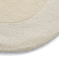 Wollen-vloerkleed - Puri Hand Tufted Wool Premium (crème/wit)