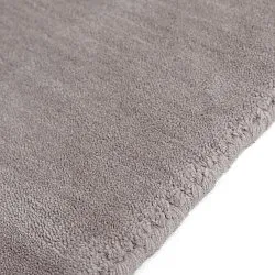 Wollen-vloerkleed - Rozel Handloom Wool Premium (licht taupe)