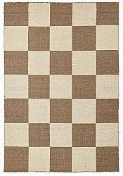 Wollen-vloerkleed - Scacco (bruin/beige)