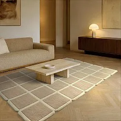 Wollen-vloerkleed - Syl Hand Tufted Wool Premium (beige/crème)