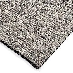 Wollen-vloerkleed - Talvia Braided Wool (donkergrijs)