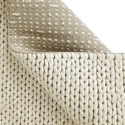 Wollen-vloerkleed - Talvia Braided Wool (gebroken wit)