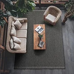 Vloerkleden voor binnen en buiten - Bennett (zwart)