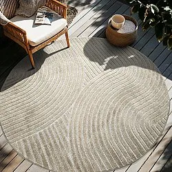 Rond vloerkleed - Indoor/Outdoor Devon (beige)