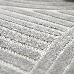 Rond vloerkleed - Indoor/Outdoor Devon (grijs)