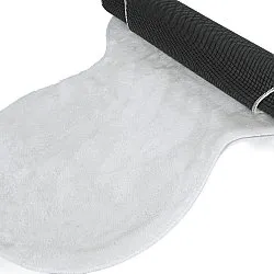 Golvend Loper Vloerkleed - Aranga Super Soft Fur (wit)