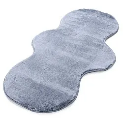 Golvend Loper Vloerkleed - Aranga Super Soft Fur (staalblauw)
