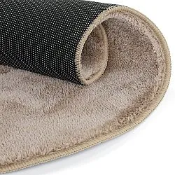Rond Golvend Vloerkleed - Aranga Super Soft Fur (bruin)