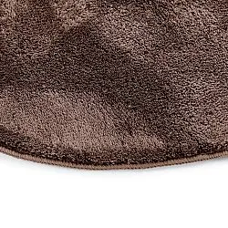 Rond Golvend Vloerkleed - Aranga Super Soft Fur (donkerbruin)