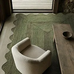 Golvend jutetapijt - San Francisco (legergroen)