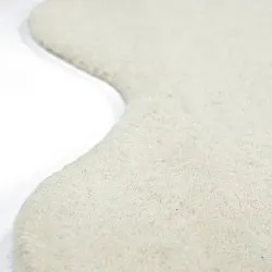Golvend wollen tapijt - Diu Hand Tufted Wool Premium (wit)