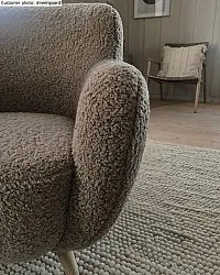 Ronde vloerkleden - Avafors Wool Bubble (beige)