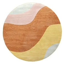 Rond vloerkleed - Barcelona (champagne)