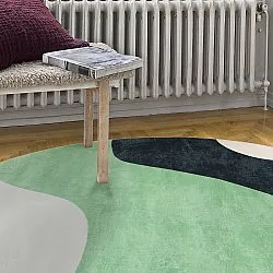 Rond vloerkleed - Barcelona (groente)