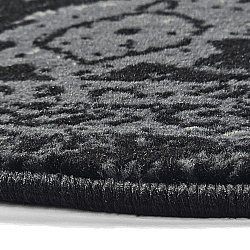 Rond vloerkleed - Peking Majestic (zwart)