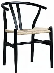 Stoel - Alta (zwart/beige) - 2 stuks