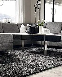 Hoogpolig vloerkleed - Cosy (antraciet)