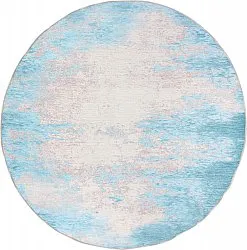 Rond vloerkleed - Zarzi (turkoois)