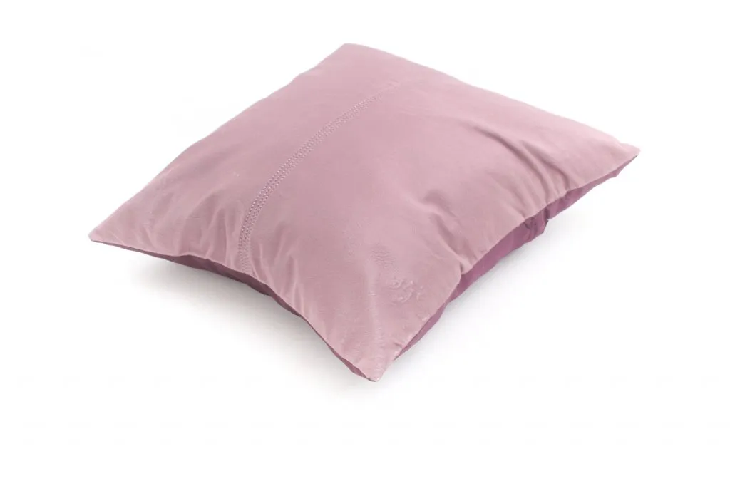 Zijdefluweel-Kussen (roze) (kussensloop) 45 x 45 cm