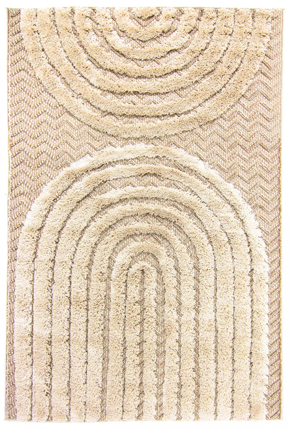 Hoogpolig vloerkleed - Ronda (beige)