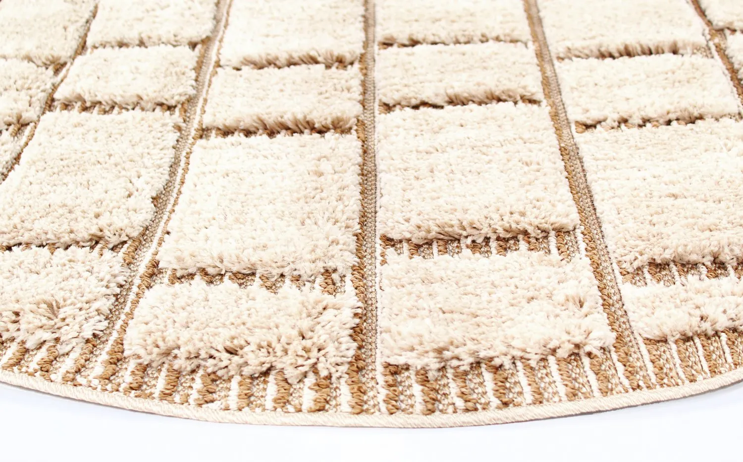 Ronde vloerkleden - Lousa (beige)