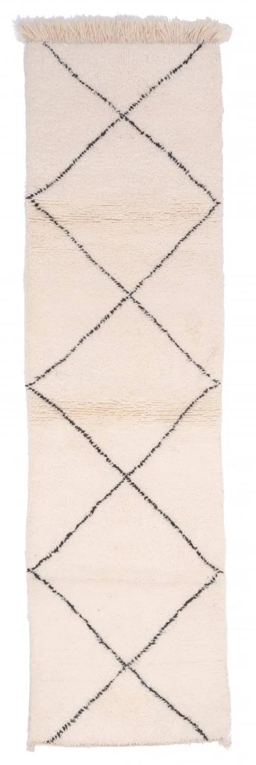 Kelim Marokkaanse Berber tapijt Beni Ouarain 305 x 85 cm