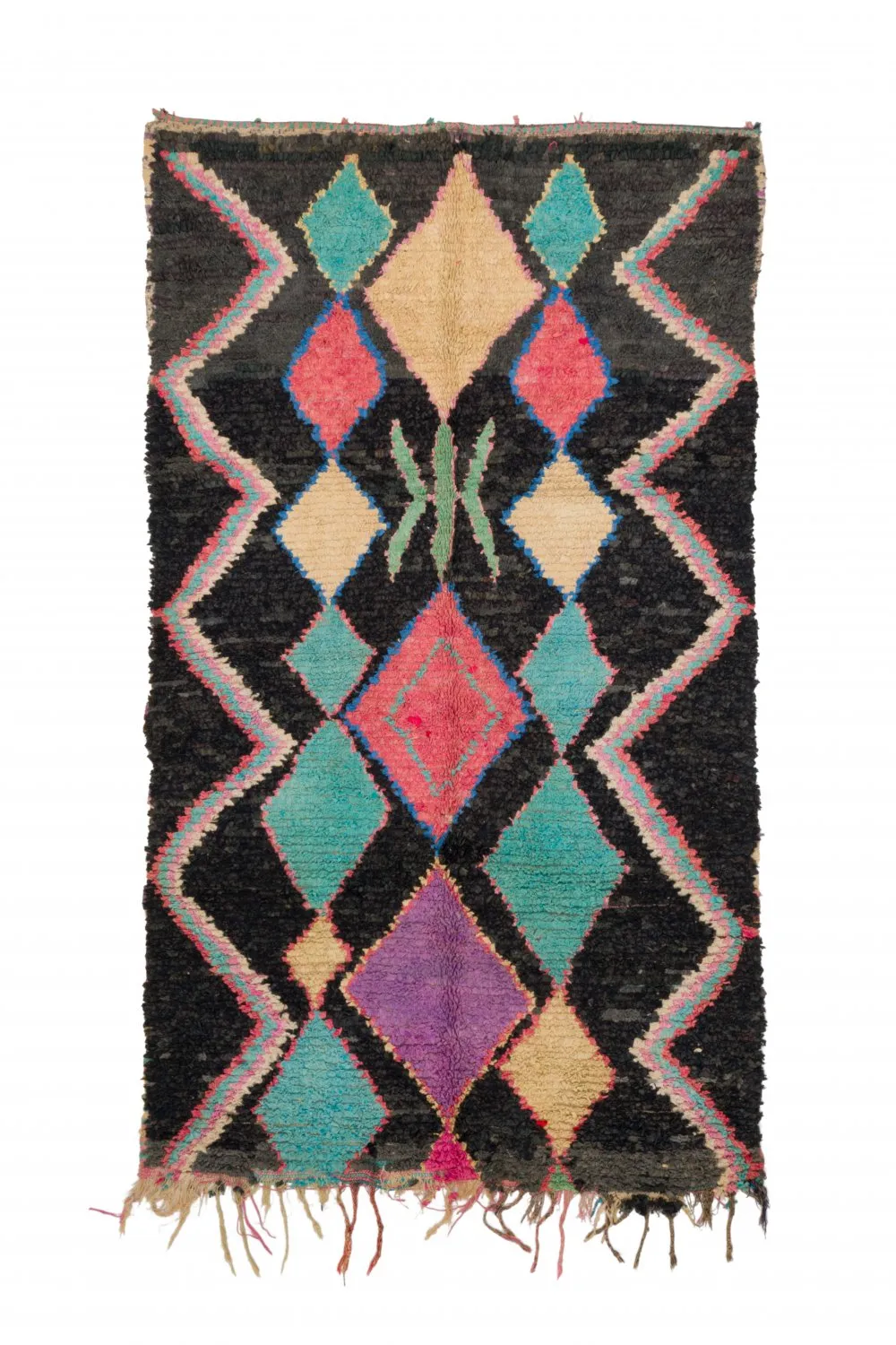 Marokkaanse Berber tapijt Boucherouite 235 x 135 cm